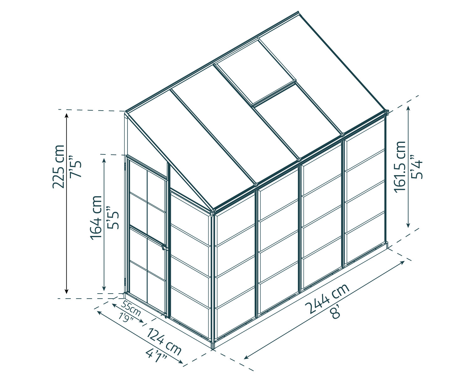 palram-canopia-lean-to-anlehngew-chshaus-3m image 5