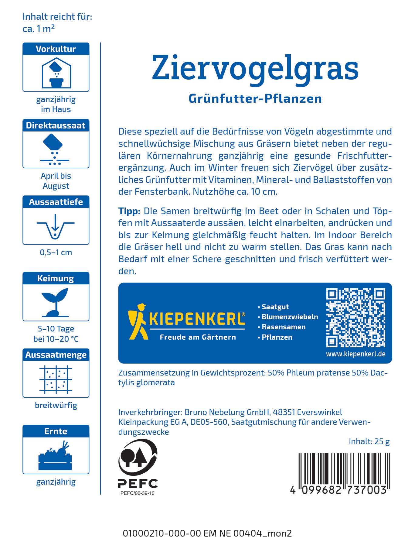 kiepenkerl-ziervogelgrassamen-frischgr-n-mischung-1073700-saatgut image 2