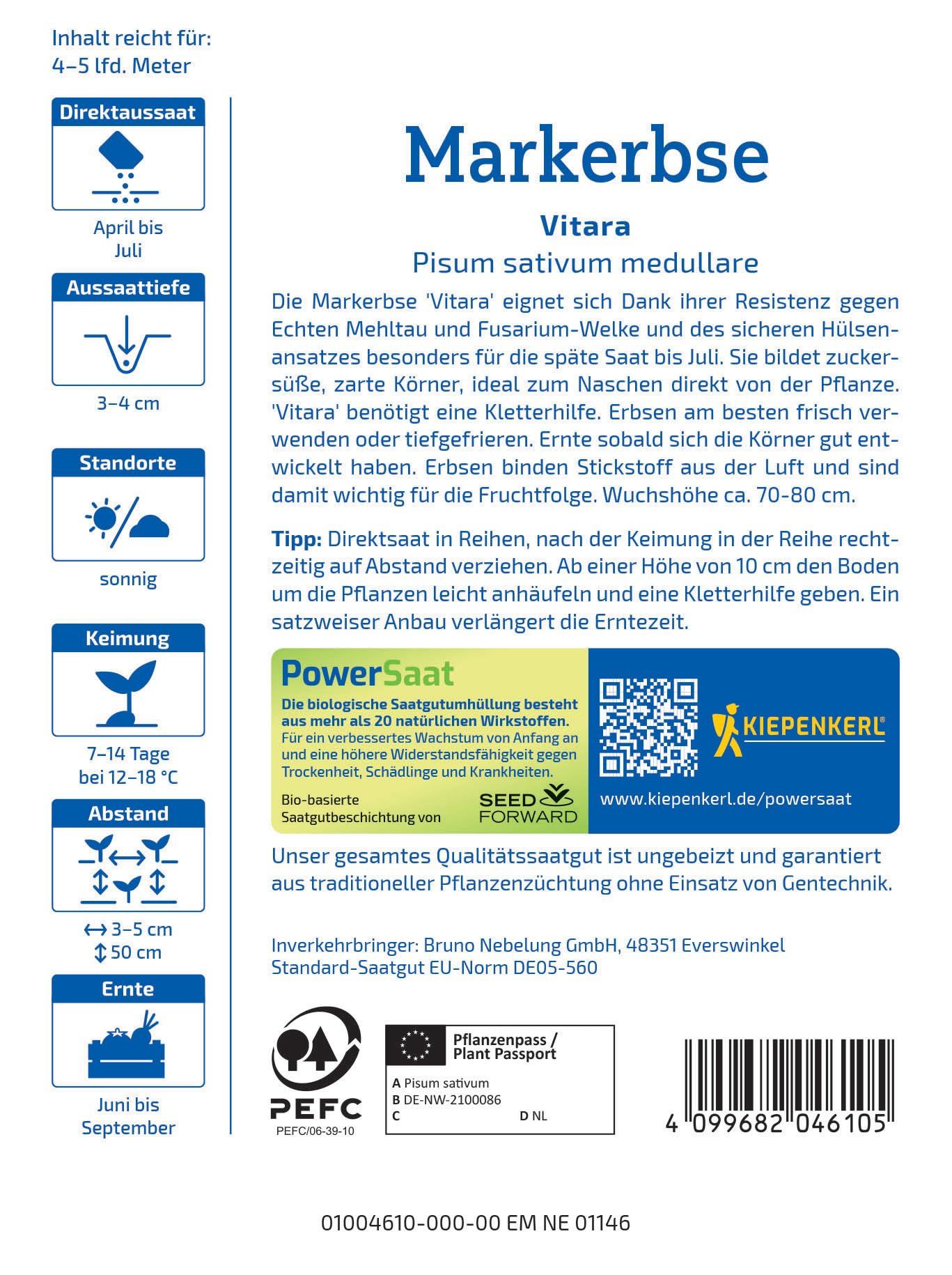kiepenkerl-markerbse-vitara-powersaat-gem-sesaat-4-6-lfd-meter image 2
