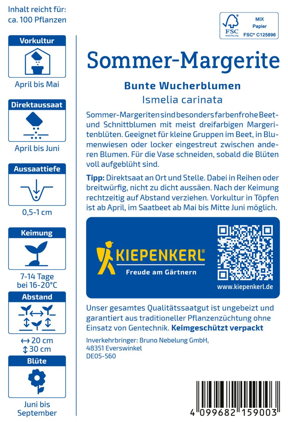 kiepenkerl-sommer-margeritensamen-bunte-wucherblumen-1015900-blumensaat image 2