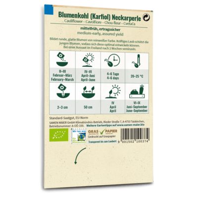 samen-maier-bio-blumenkohl-neckarperle-karfiol-gem-sesamen image 4