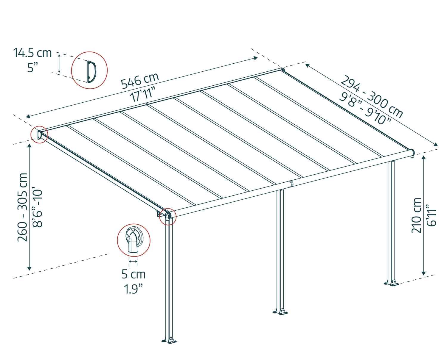 palram-canopia-olympia-terrassen-pergola-3-x-5-5-m image 7