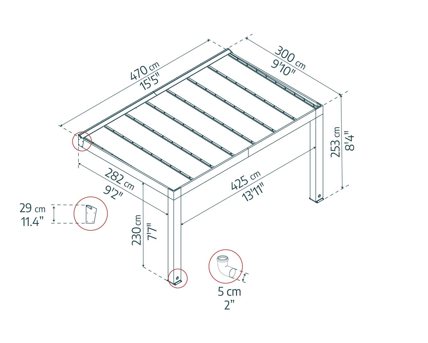 palram-canopia-helsinki-pergola-3-x-4-7-m image 3