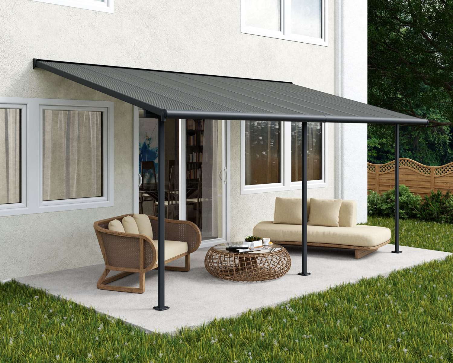 palram-canopia-capri-terrassen-berdachung-10-x-18-ft-bausatz image 6