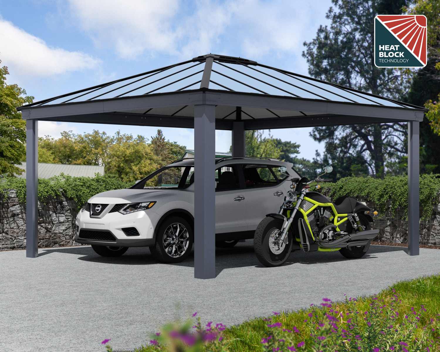 palram-canopia-colorado-4-3-x-5-m-carport image 5