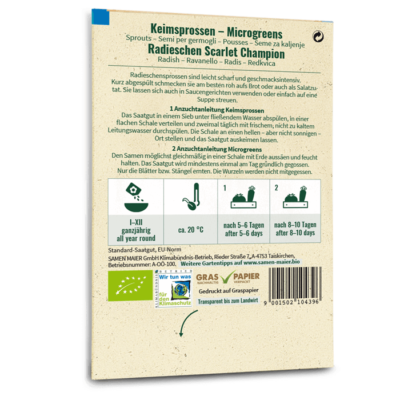 samen-maier-bio-keimsprossen-radieschen-scarlet-champion-microgreens image 4