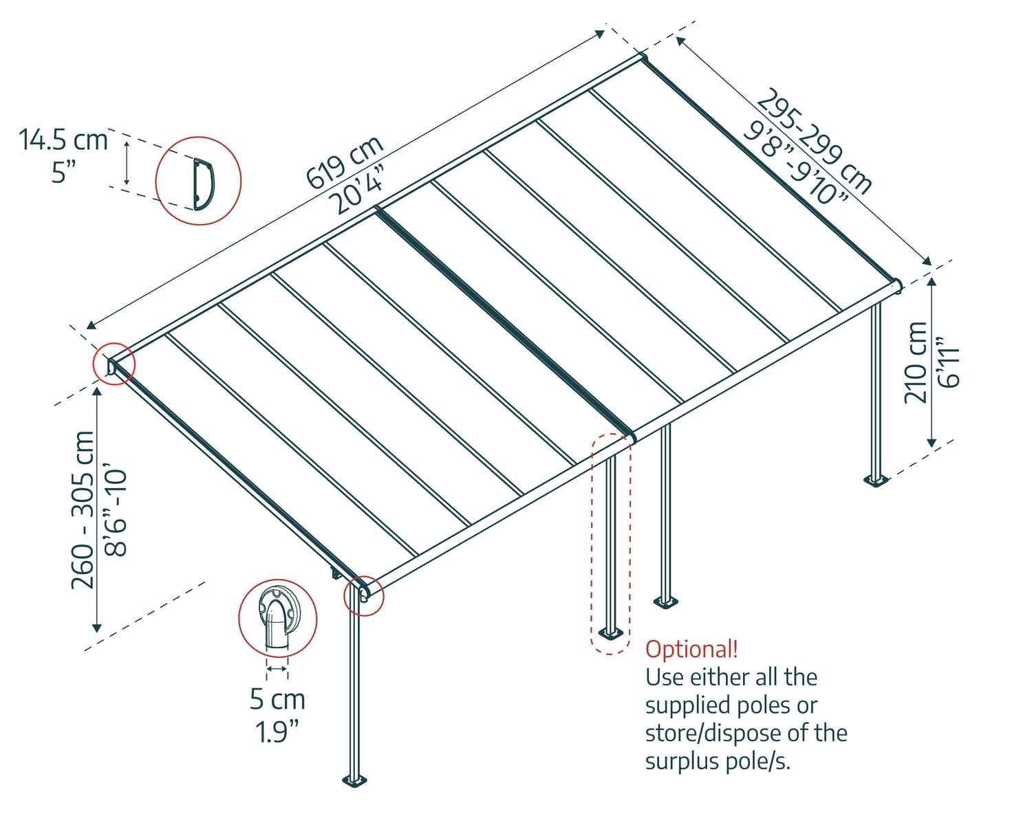 palram-canopia-sierra-3x6-2-pergola image 3