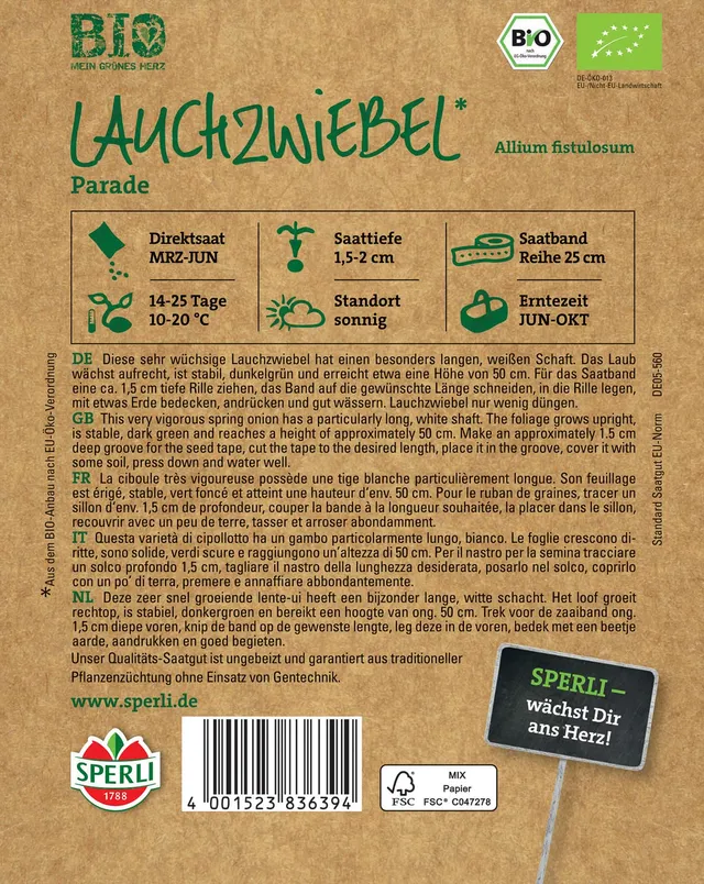 sperli-bio-lauchzwiebel-parade-saatband image 1