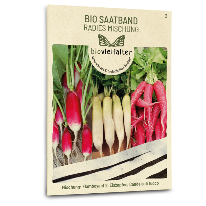 samen-maier-bio-saatband-radies-mischung-bio-radieschensamen-bunte-mischung image 1