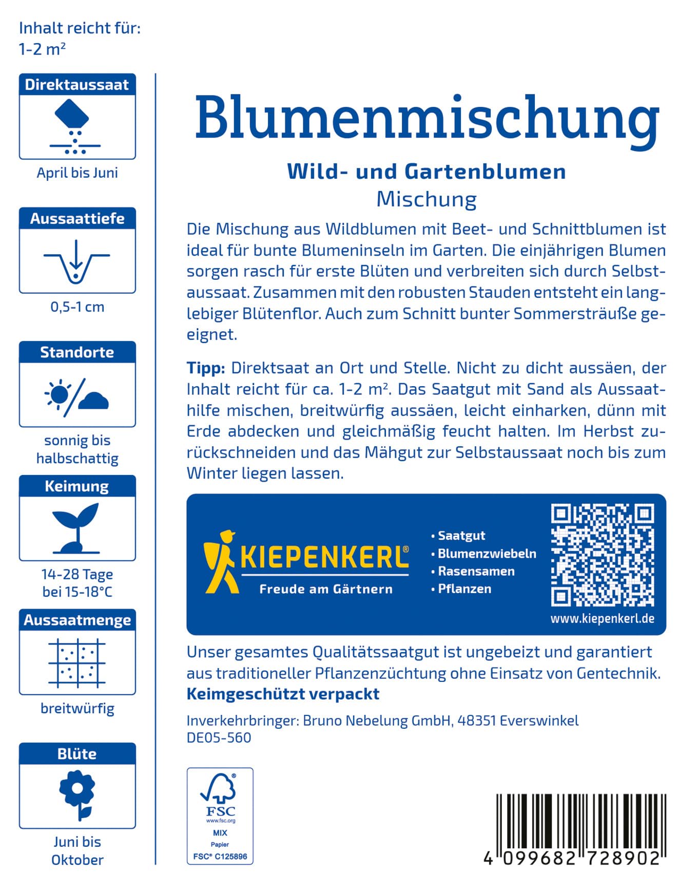 kiepenkerl-blumensamen-mischung-wild-und-gartenblumen-1072890 image 2