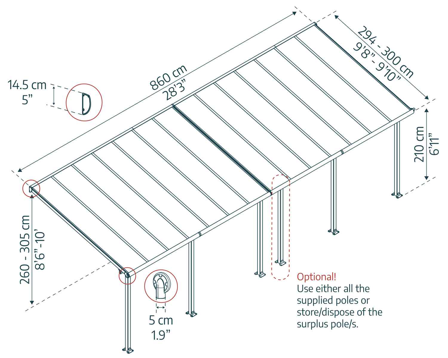 palram-canopia-olympia-pergola-3-x-8-6-m image 7
