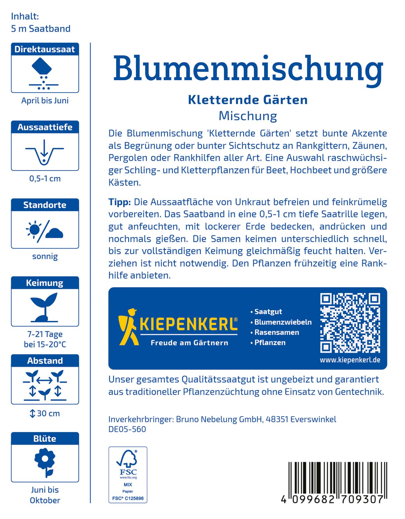 kiepenkerl-blumensamen-mischung-kletternde-g-rten-saatband image 2