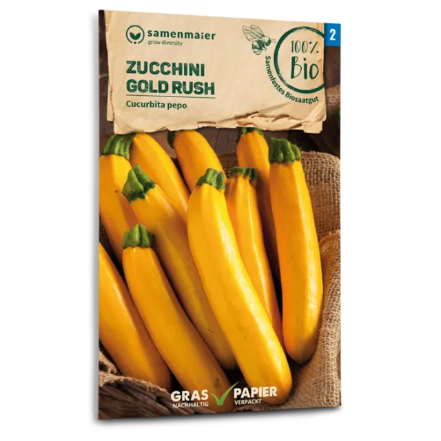samen-maier-bio-zucchini-gold-rush-saatgut-goldgelbe-sorte image 1