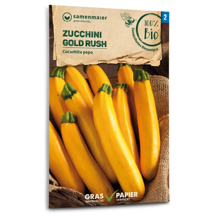 samen-maier-bio-zucchini-gold-rush-saatgut-goldgelbe-sorte image 1