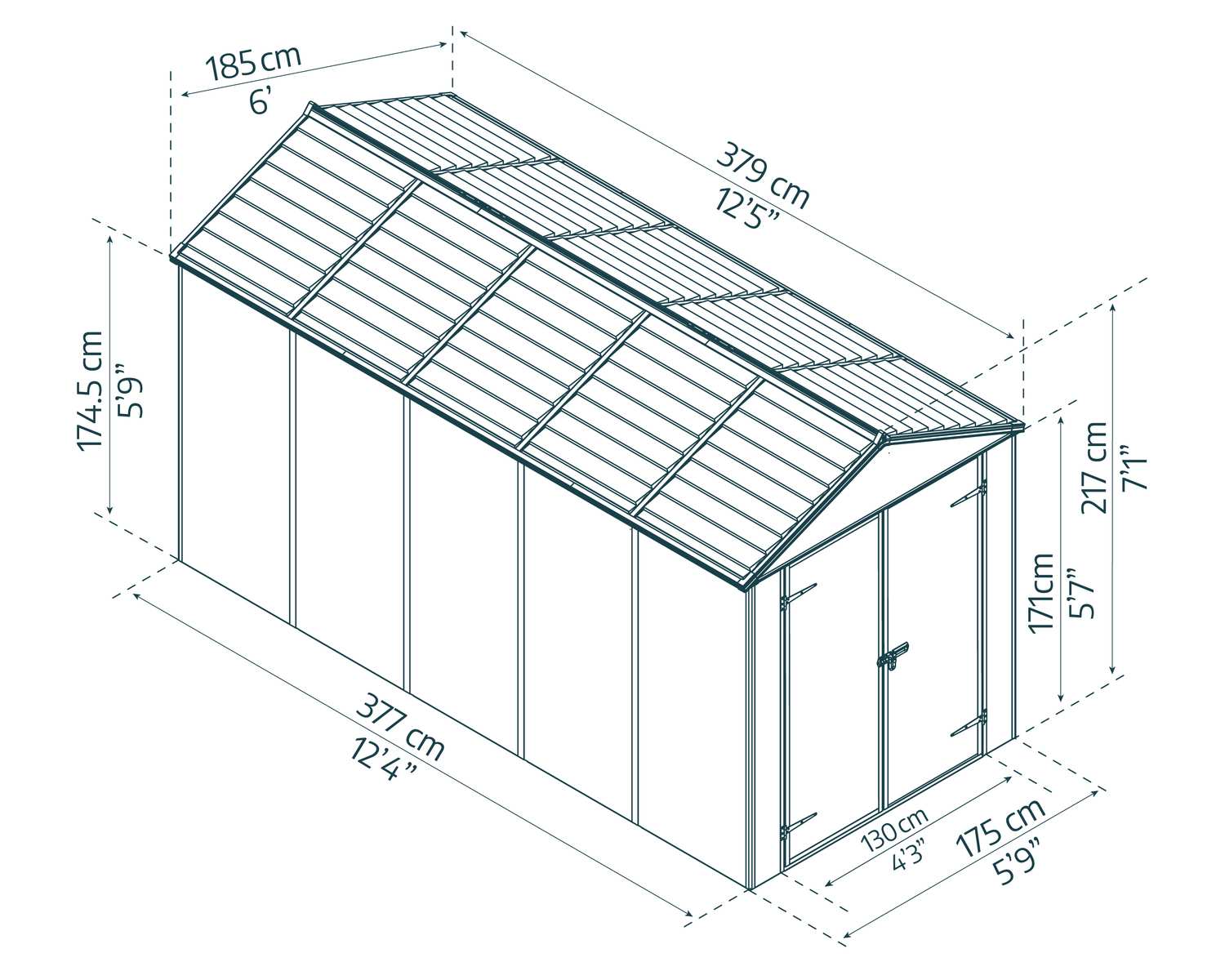 palram-canopia-rubicon-gartenhaus-7-m image 7