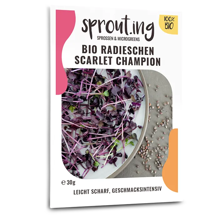 samen-maier-bio-sprossen-microgreens-radieschen-scarlet-champion image 1